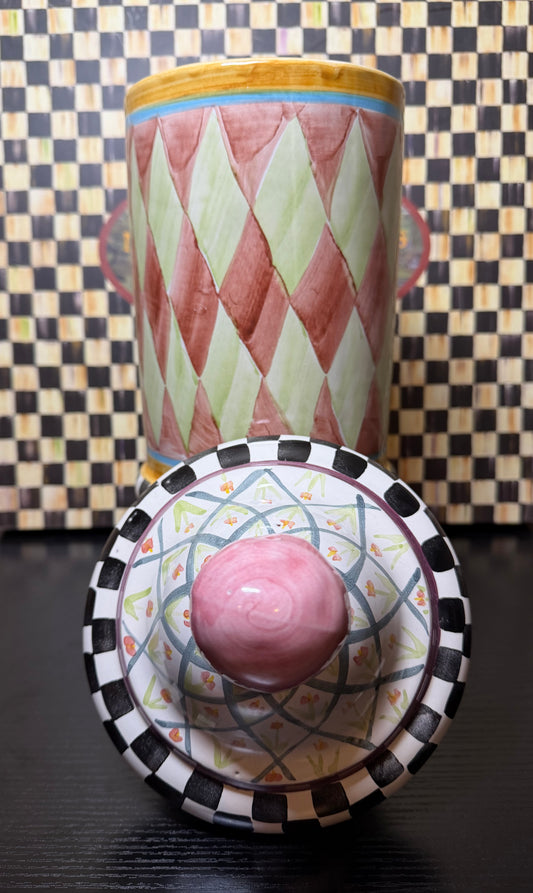 MacKenzie Childs Taylor Tall Canister