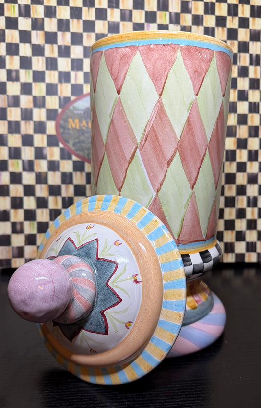 MacKenzie Childs Taylor Tall Canister