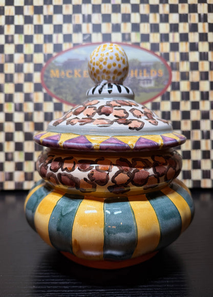MacKenzie-Childs Leopard Groovy Canister