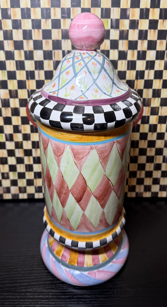 MacKenzie Childs Taylor Tall Canister