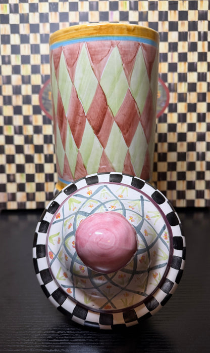 MacKenzie Childs Taylor Tall Canister