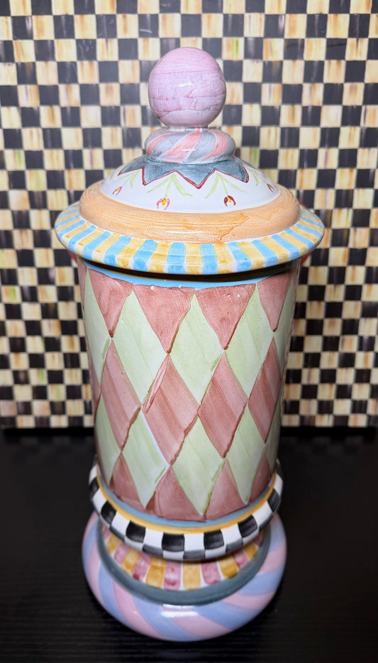 MacKenzie Childs Taylor Tall Canister