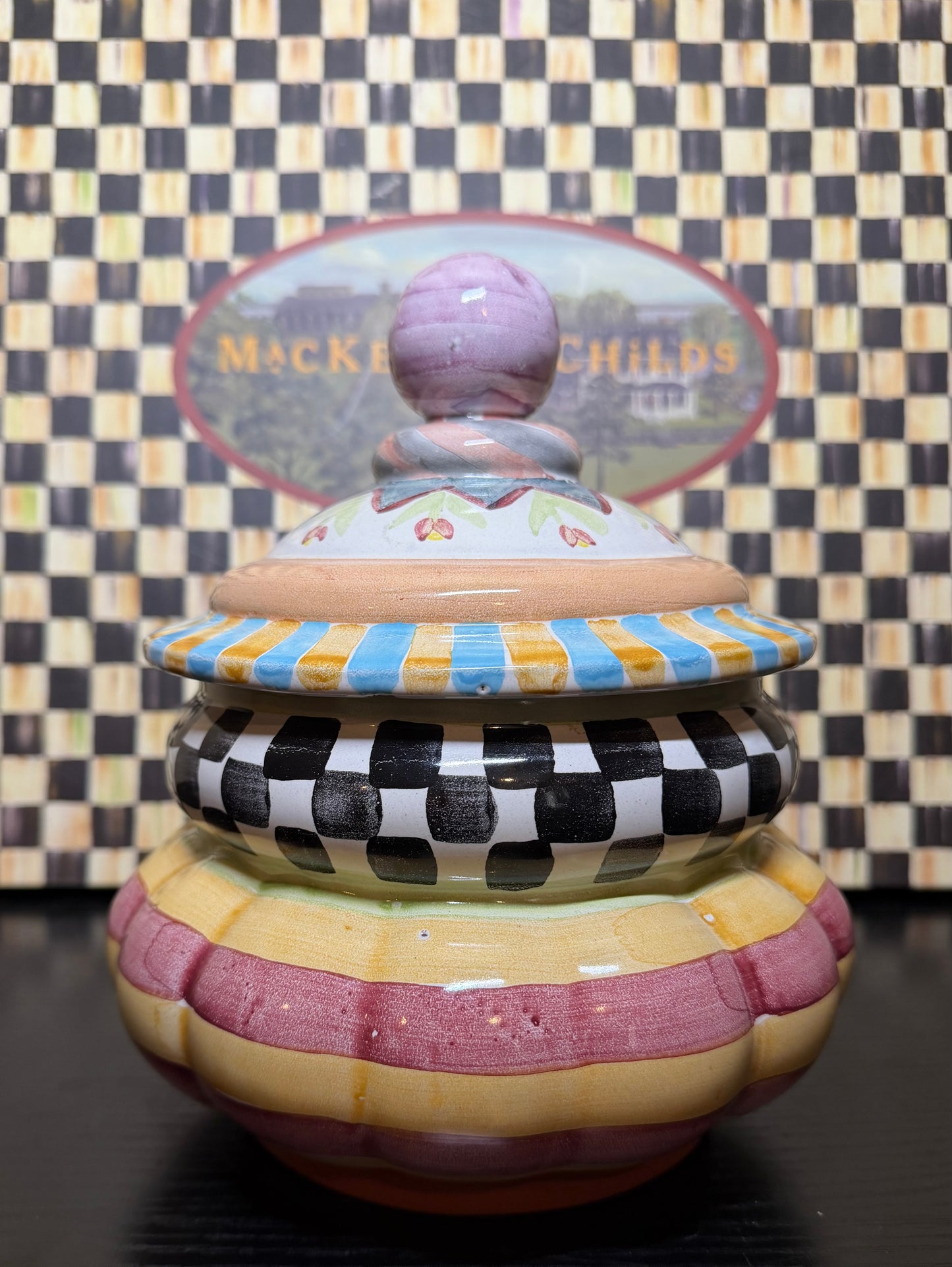 MacKenzie-Childs Taylor Groovy Canister