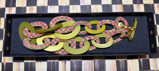 MacKenzie-Childs Tulip Check Necklace