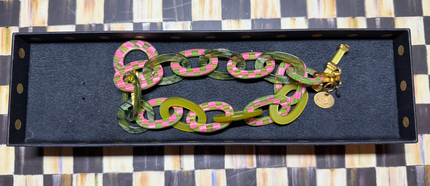 MacKenzie-Childs Tulip Check Bracelet