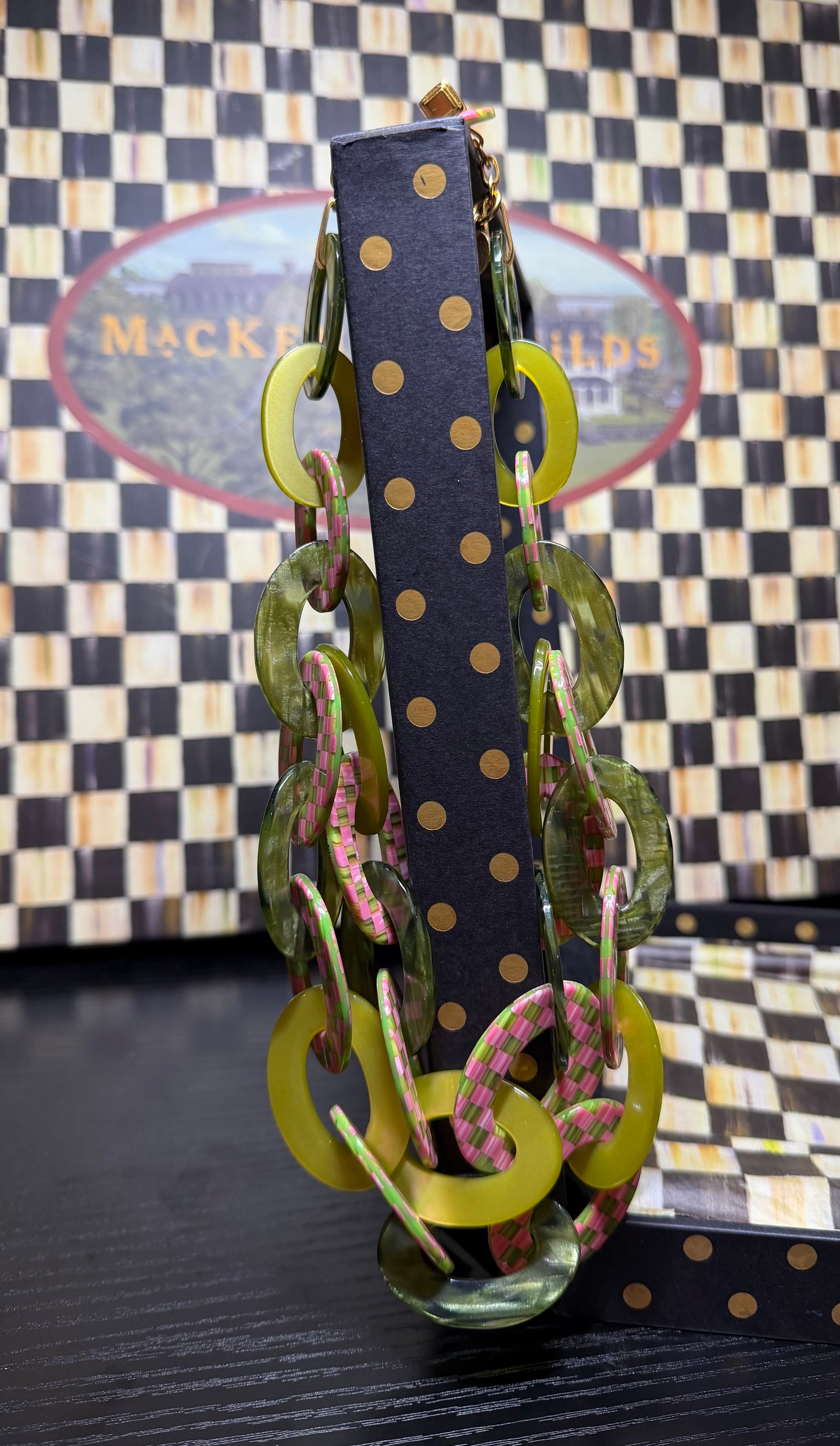 MacKenzie Childs Tulip Liaison Bib Necklace