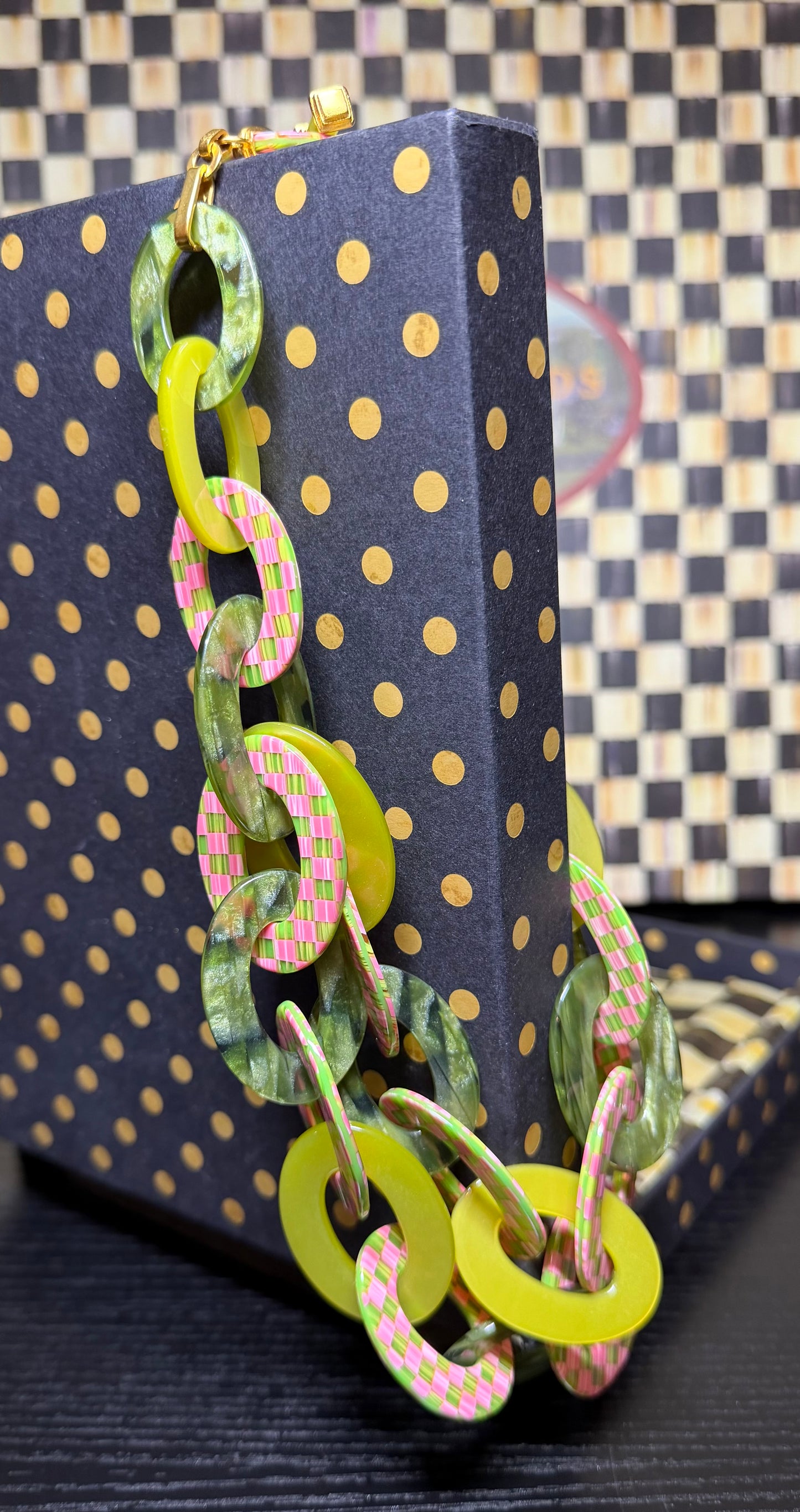 MacKenzie Childs Tulip Liaison Bib Necklace