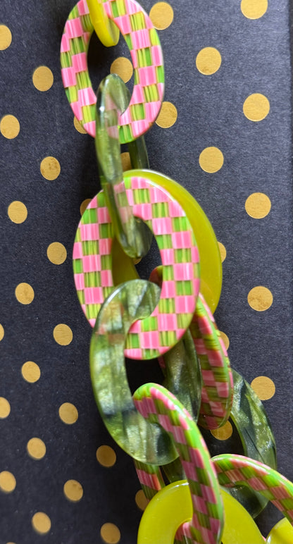 MacKenzie Childs Tulip Liaison Bib Necklace