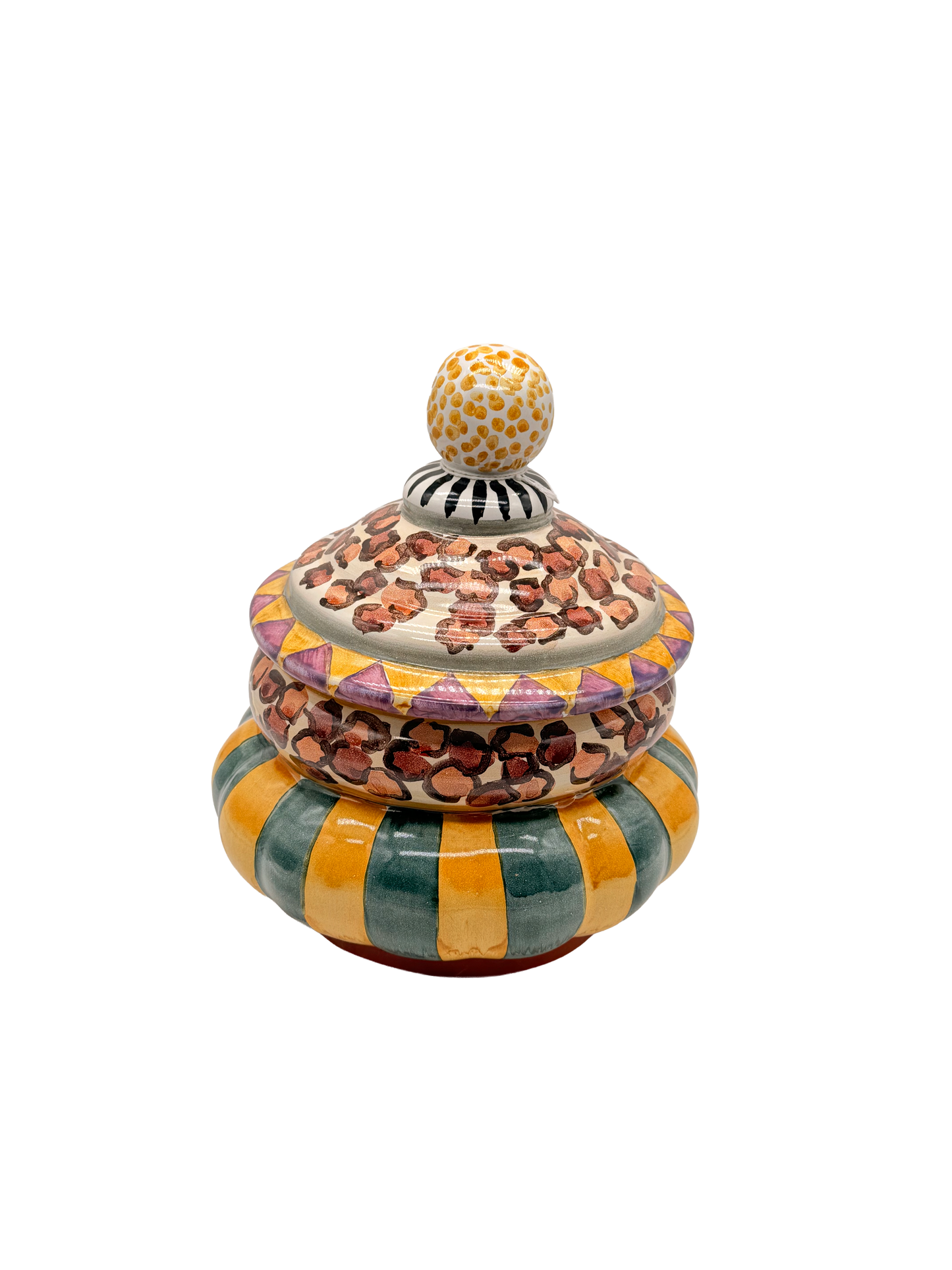 MacKenzie-Childs Leopard Groovy Canister