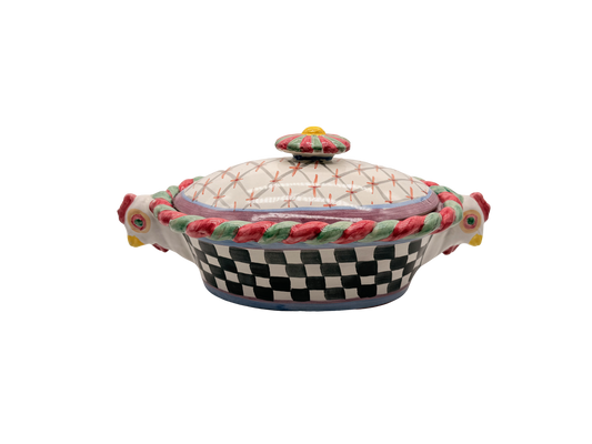 MacKenzie Childs Chicken Casserole Dish